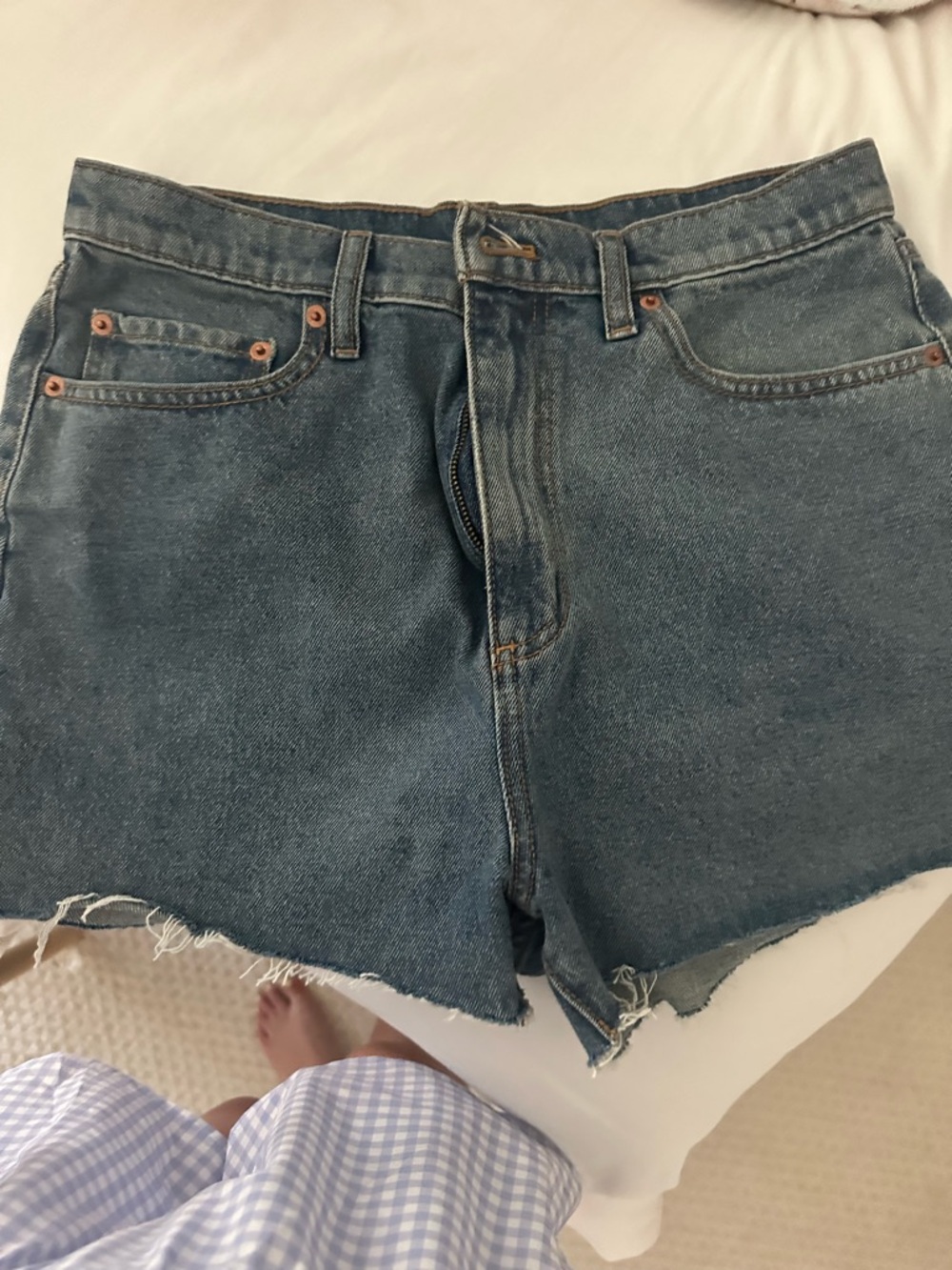 Victoria’s Secret pink Classic High-Rise Denim Shorts in Blue